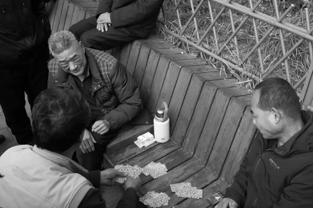 Men at a card table
